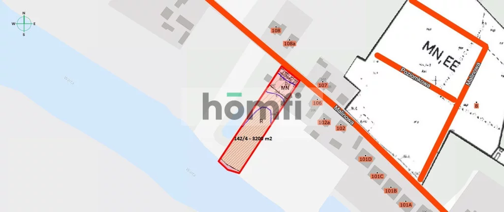 Działka 3 200,00 m², oferta nr , 2212/2089/OGS, Powiercie, Malinowa