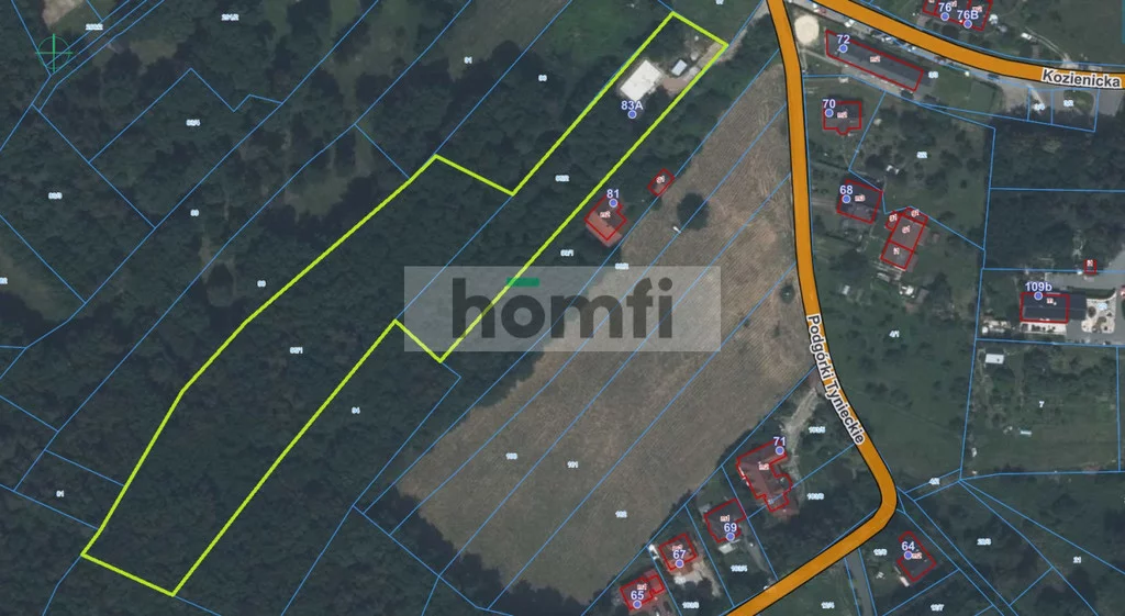 Działka 11 056,00 m², oferta nr , 2513/2089/OGS, Kraków, Dębniki, Tyniec, Podgórki Tynieckie