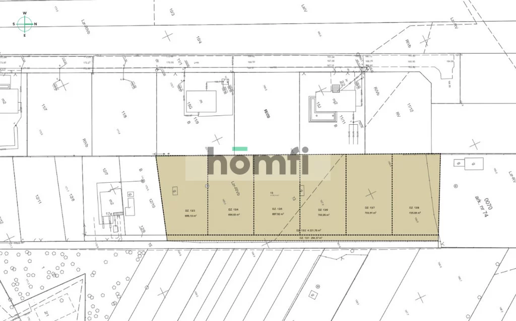 Działka 4 516,00 m², oferta nr , 1391/2089/OGS, Radom, Wośniki, Skrajna