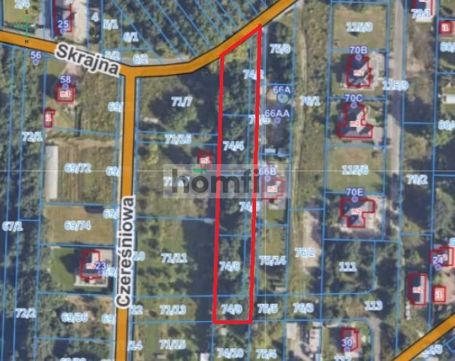 Działka 3 461,00 m², oferta nr , 2452/2089/OGS, Radom, Wośniki, Skrajna