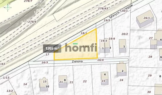 Działka 1 265,00 m², oferta nr , 1599/2089/OGS, Piastów, Zielona