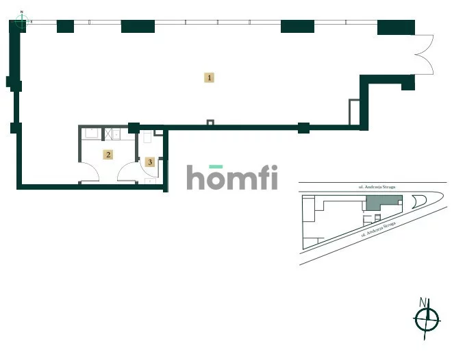 Lokal użytkowy 94,86 m², oferta nr , 9796/2089/OLW, Łódź, Śródmieście, Śródmieście, Andrzeja Struga