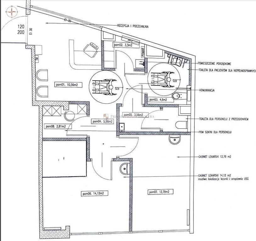 Lokal użytkowy 59,78 m², oferta nr , 9977/2089/OLW, Kraków, Dębniki, gen. Antoniego Józefa Madalińskiego