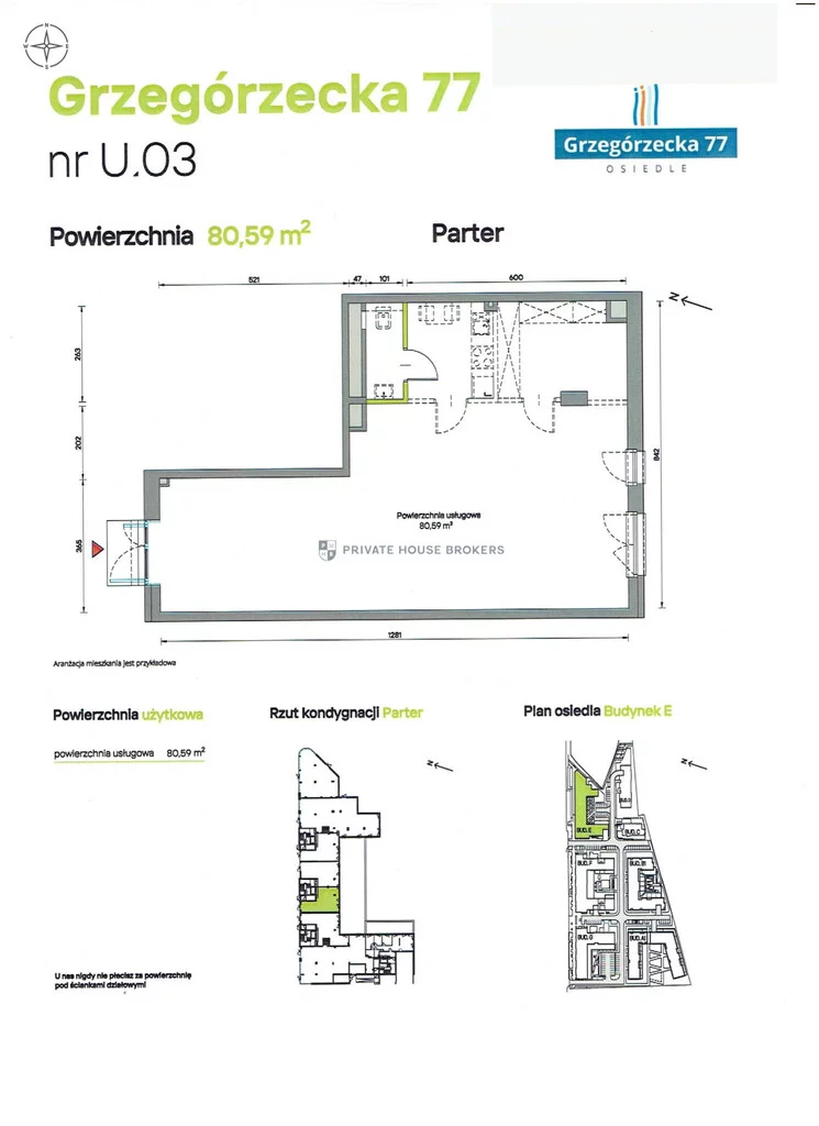 Lokal użytkowy 80,41 m², oferta nr , 10081/2089/OLW, Kraków, Grzegórzki, Grzegórzecka