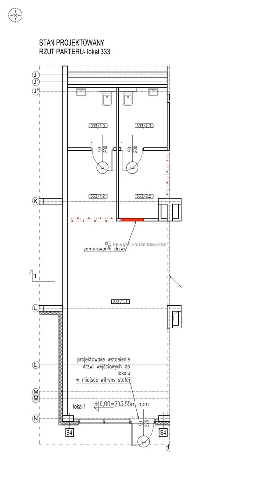 Lokal użytkowy 50,85 m², oferta nr , 10079/2089/OLW, Kraków, Podgórze, Nadwiślańska