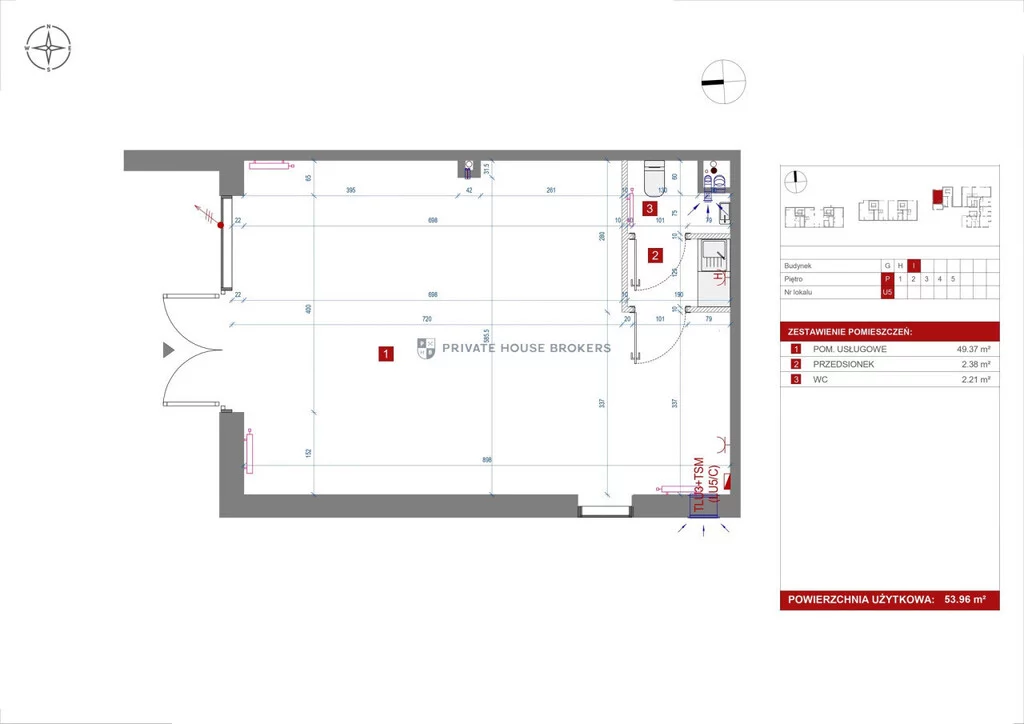 Lokal użytkowy 53,96 m², oferta nr , 10042/2089/OLW, Kraków, Prądnik Biały, Górka Narodowa, Papierni Prądnickich
