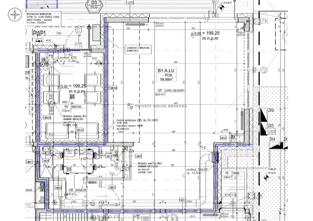 Lokal użytkowy 58,33 m², oferta nr , 10033/2089/OLW, Kraków, Podgórze, Rybitwy, Półłanki