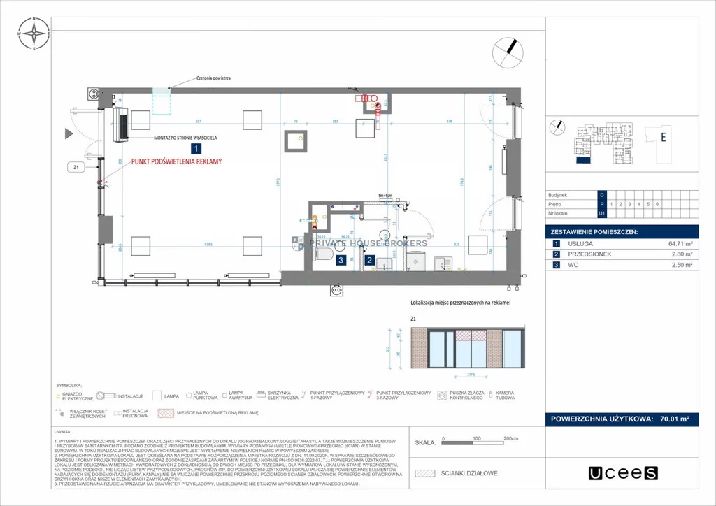 Lokal użytkowy 70,01 m², oferta nr , 10109/2089/OLW, Kraków, Podgórze, Rydlówka