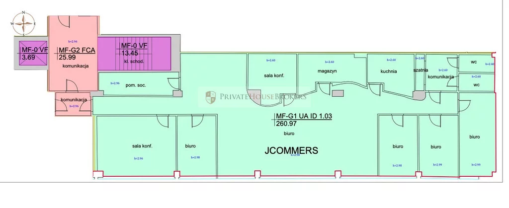 Biuro 260,97 m², oferta nr , 10037/2089/OLW, Kraków, Podgórze, Wadowicka