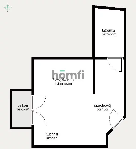 1 pokój, mieszkanie 25,00 m², piętro 3, oferta nr , 24374/2089/OMS, Kraków, Podgórze, Jana Zamoyskiego