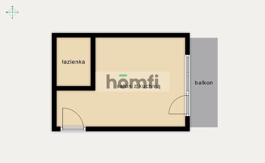 1 pokój, mieszkanie 36,01 m², piętro 2, oferta nr , 23121/2089/OMS, Łódź, Bałuty, Bałuty