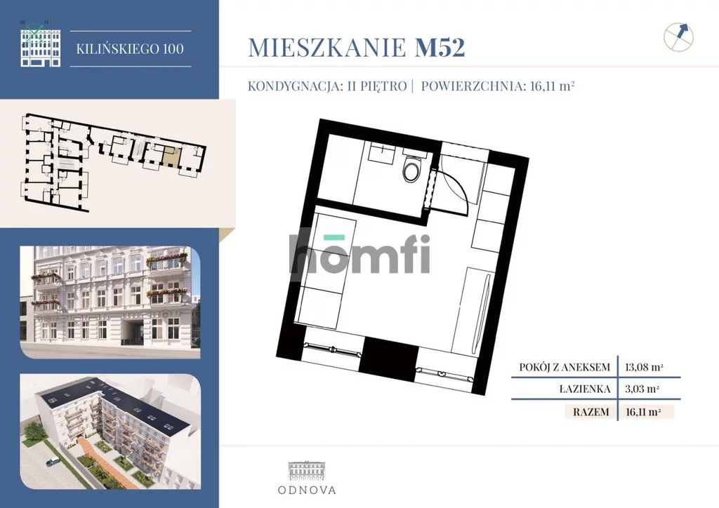 1 pokój, mieszkanie 16,11 m², piętro 2, oferta nr , 24867/2089/OMS, Łódź, Śródmieście, Śródmieście