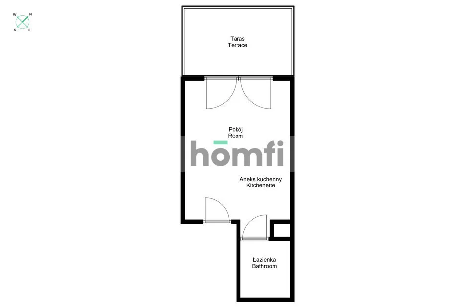 1 pokój, apartament 26,60 m², parter, oferta nr , 24394/2089/OMS, Kraków, Stare Miasto, Stare Miasto, Rakowicka