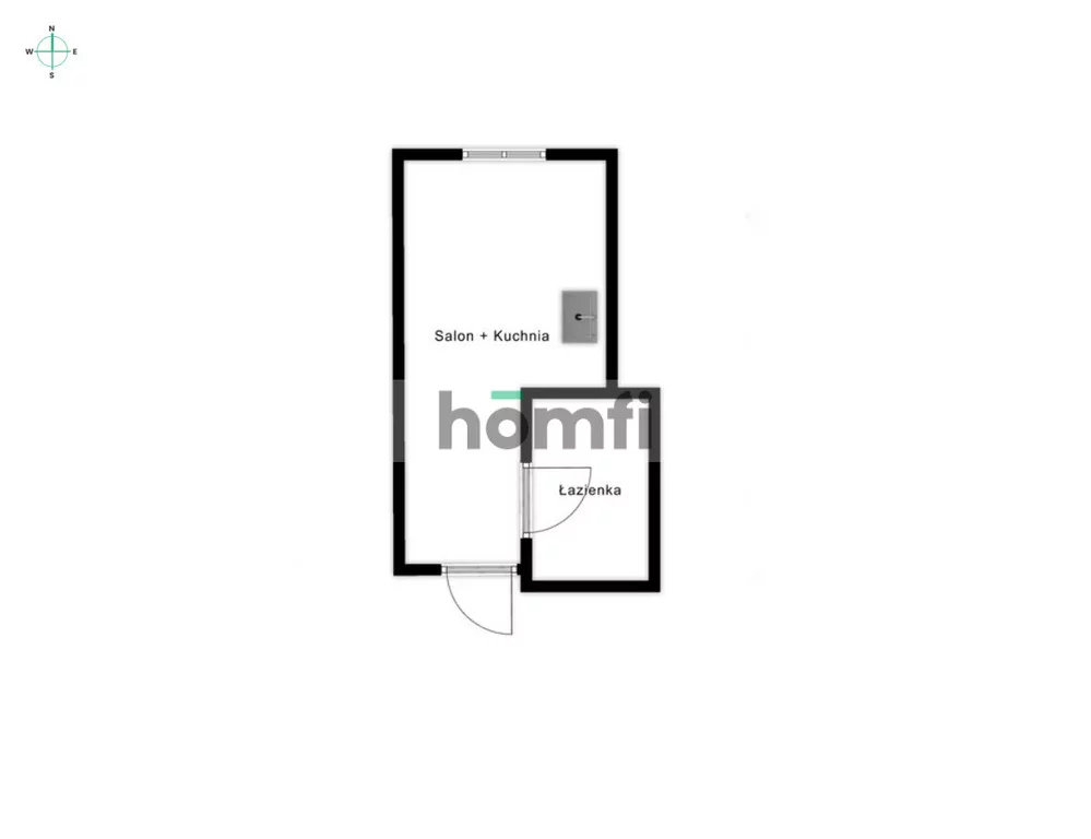 1 pokój, mieszkanie 21,63 m², parter, oferta nr , 25125/2089/OMS, Luboń, Żeglarska