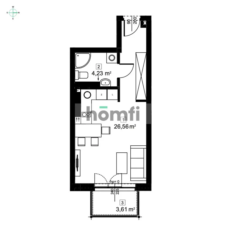 1 pokój, mieszkanie 31,00 m², piętro 6, oferta nr , 52153/2089/OMW, Łódź, Bałuty, Bałuty