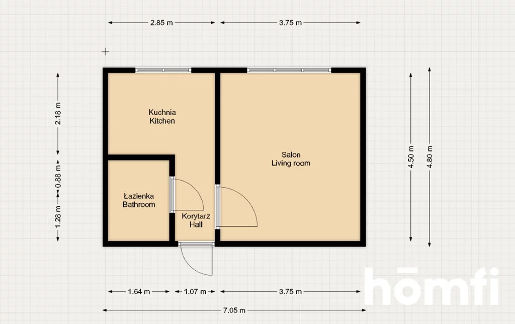 1 pokój, mieszkanie 31,00 m², parter, oferta nr , 52721/2089/OMW, Radom, płk. Jana Zientarskiego