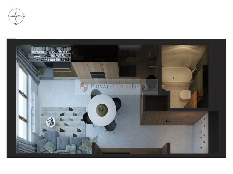 1 pokój, mieszkanie 27,00 m², piętro 2, oferta nr , 53011/2089/OMW, Kraków, Stare Miasto, Śródmieście, Powstańców