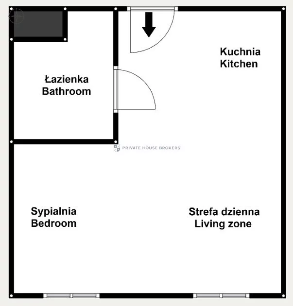 1 pokój, mieszkanie 27,50 m², piętro 4, oferta nr , 52707/2089/OMW, Kraków, Stare Miasto, Stare Miasto, Smoleńsk