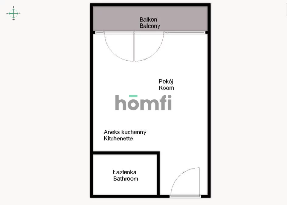 1 pokój, mieszkanie 24,50 m², piętro 3, oferta nr , 46181/2089/OMW, Wrocław, Muchobór Wielki, Władysława Zarembowicza
