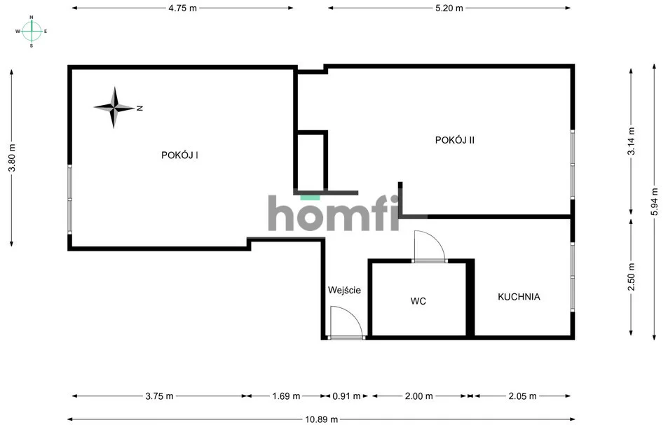 2 pokoje, mieszkanie 51,04 m², piętro 2, oferta nr , 25060/2089/OMS, Mysłowice, Armii Krajowej