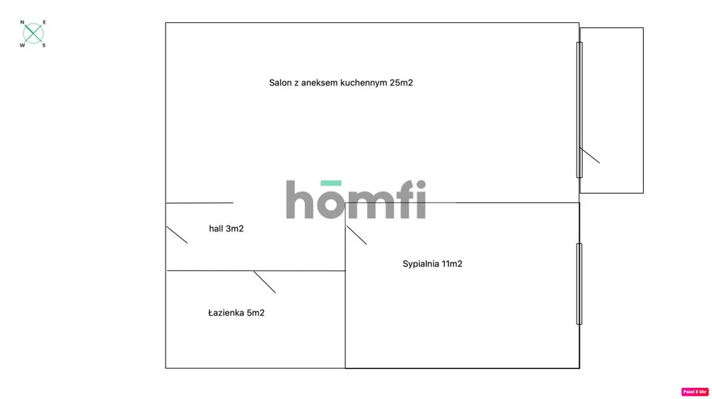 2 pokoje, mieszkanie 44,00 m², piętro 3, oferta nr , 24896/2089/OMS, Gdańsk, Piecki-Migowo, Czesława Miłosza