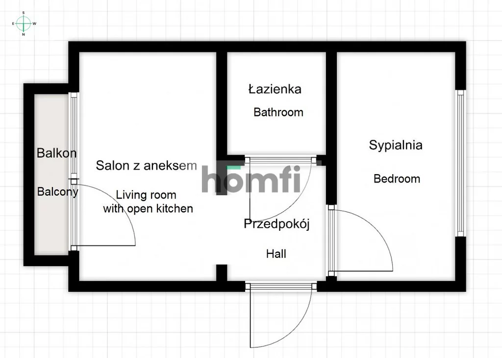 2 pokoje, mieszkanie 38,96 m², piętro 4, oferta nr , 25385/2089/OMS, Kraków, Podgórze, Płaszów, Gliniana