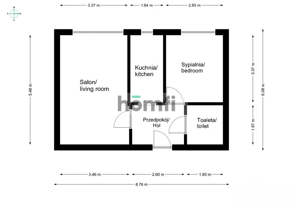 2 pokoje, mieszkanie 43,70 m², piętro 3, oferta nr , 25389/2089/OMS, Bielsko-Biała, Aleksandrowice, Goleszowska