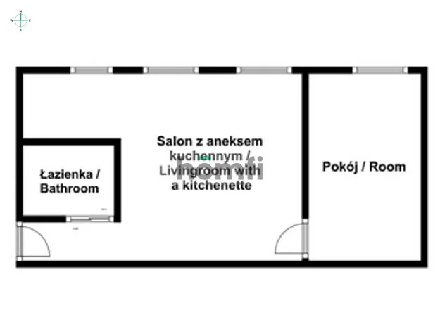 2 pokoje, mieszkanie 38,00 m², parter, oferta nr , 24242/2089/OMS, Gdańsk, Wrzeszcz, Wrzeszcz Dolny, Grażyny