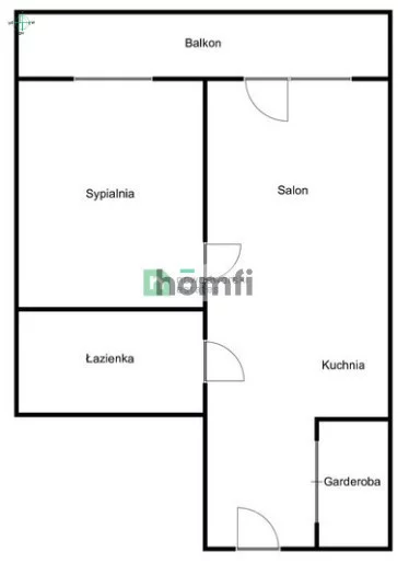 2 pokoje, mieszkanie 50,10 m², piętro 1, oferta nr , 24902/2089/OMS, Kraków, Grzegórzki, Grzegórzecka