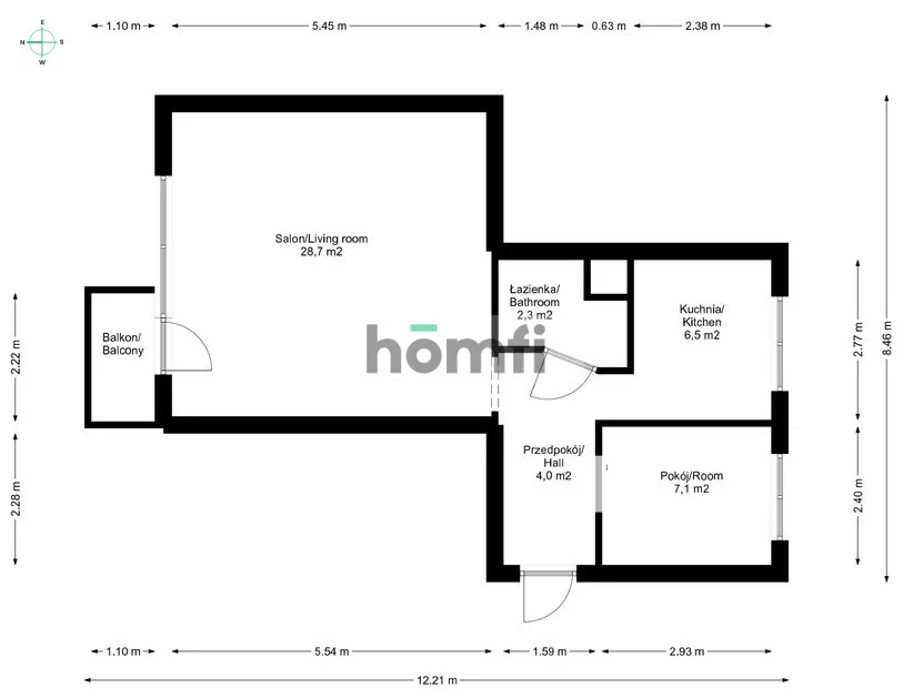 2 pokoje, mieszkanie 48,60 m², parter, oferta nr , 25425/2089/OMS, Włocławek, Południe, Izabeli Zbiegniewskiej