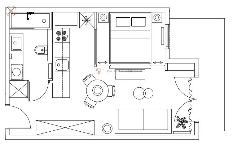 2 pokoje, mieszkanie 33,62 m², piętro 5, oferta nr , 24472/2089/OMS, Kraków, Stare Miasto, Śródmieście, bp. Jana Prandoty