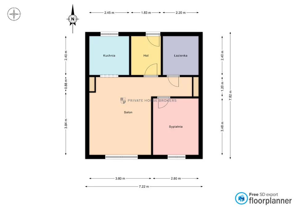 2 pokoje, mieszkanie 46,00 m², piętro 2, oferta nr , 21786/2089/OMS, Dąbrowa Górnicza, Gołonóg, Gołonóg, Kościelna
