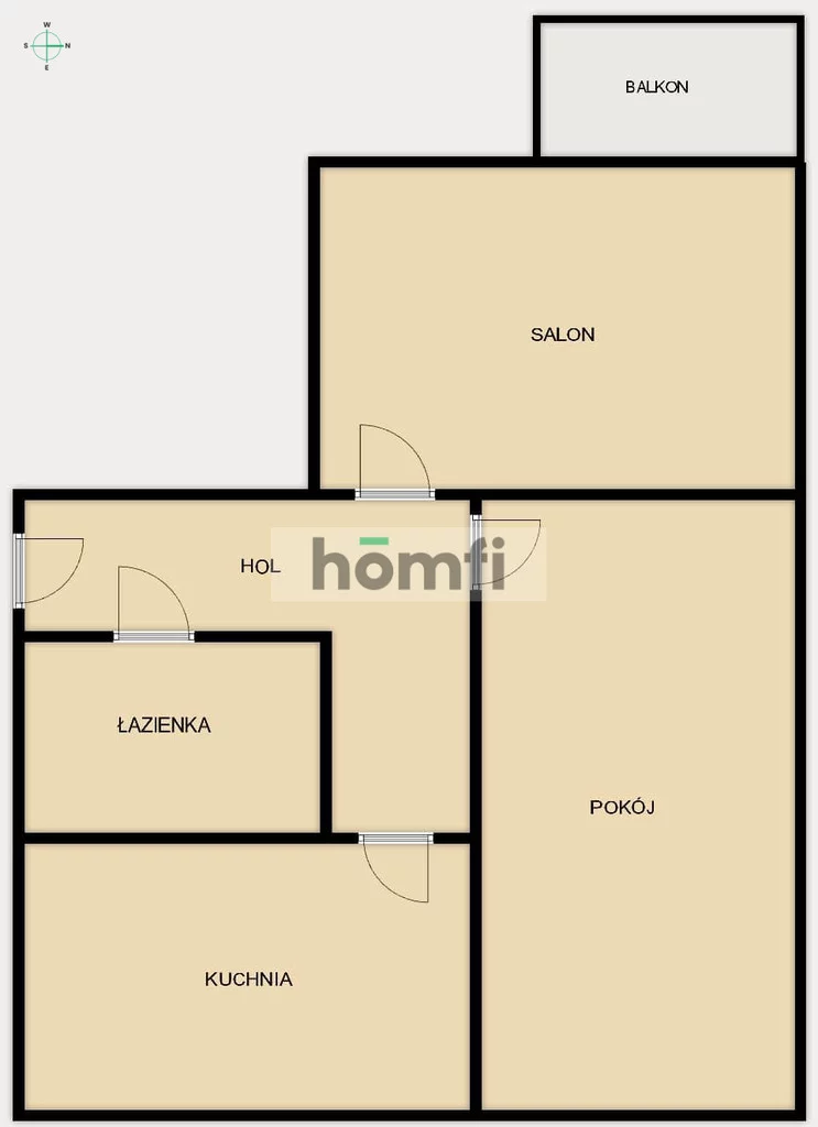 2 pokoje, mieszkanie 47,40 m², piętro 3, oferta nr , 25346/2089/OMS, Mielec, Leopolda Staffa