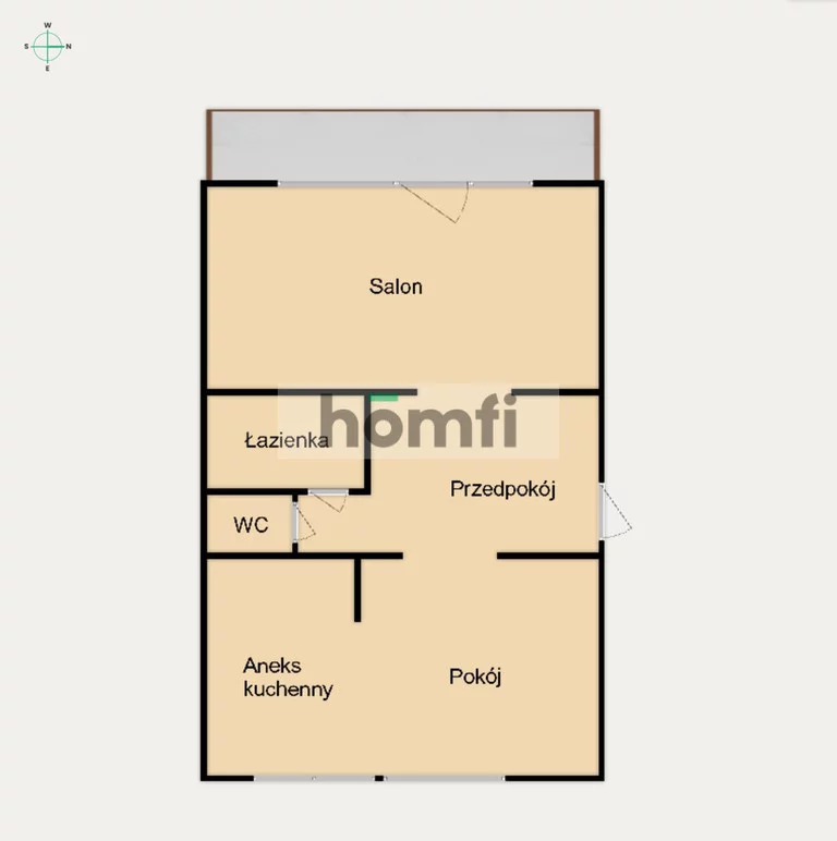 2 pokoje, mieszkanie 42,42 m², piętro 2, oferta nr , 24283/2089/OMS, Łódź