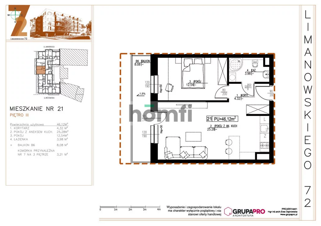 2 pokoje, mieszkanie 46,12 m², piętro 3, oferta nr , 23995/2089/OMS, Łódź, Bałuty, Bałuty