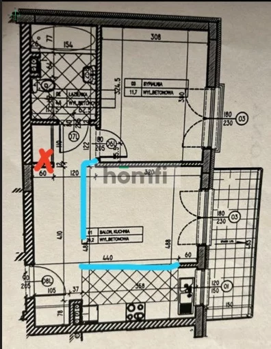 2 pokoje, mieszkanie 42,40 m², piętro 3, oferta nr , 24063/2089/OMS, Warszawa, Białołęka, Białołęka, Modlińska