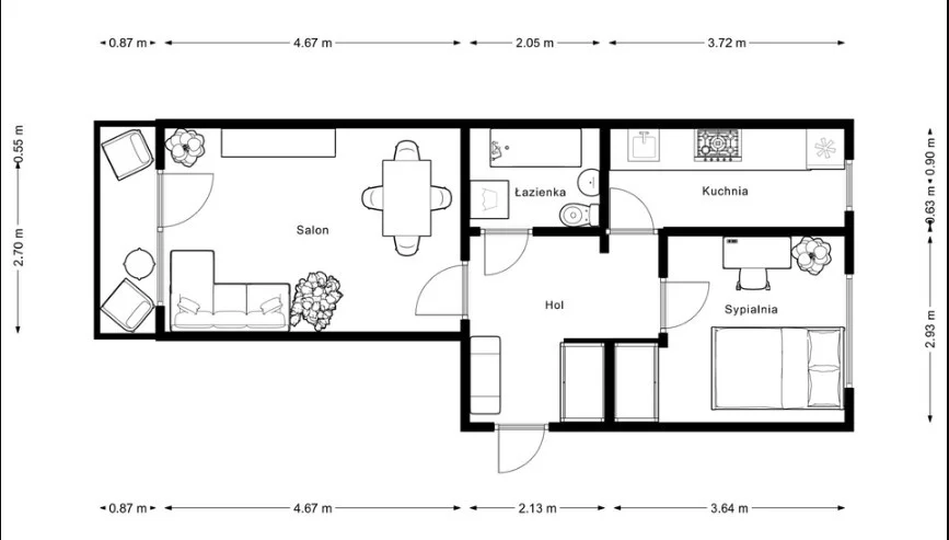 2 pokoje, mieszkanie 41,10 m², piętro 4, oferta nr , 25305/2089/OMS, Kraków, Grzegórzki, Mogilska