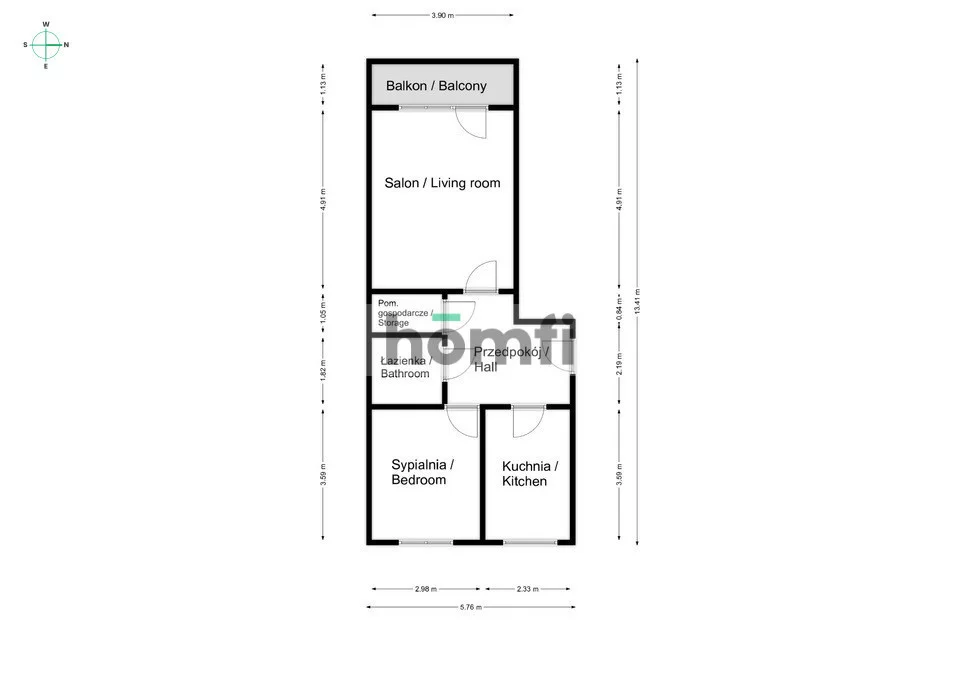 2 pokoje, mieszkanie 52,00 m², parter, oferta nr , 24875/2089/OMS, Kraków, Bieżanów-Prokocim, Bieżanów, Podłęska