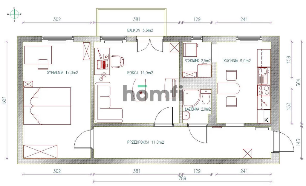 2 pokoje, mieszkanie 55,00 m², piętro 3, oferta nr , 25224/2089/OMS, Łódź, Śródmieście, Śródmieście, Pomorska