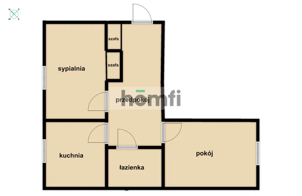 2 pokoje, mieszkanie 51,02 m², piętro 1, oferta nr , 23365/2089/OMS, Lublin, Bronowice, Bronowice, Sowia