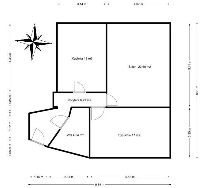 2 pokoje, mieszkanie 64,27 m², piętro 1, oferta nr , 24805/2089/OMS, Katowice, Ligota-Panewniki, Ligota, Świdnicka