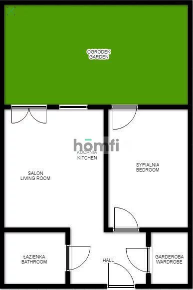 2 pokoje, apartament 44,74 m², parter, oferta nr , 25276/2089/OMS, Kraków, Podgórze, Wielicka
