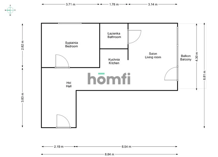 2 pokoje, mieszkanie 45,00 m², piętro 2, oferta nr , 24737/2089/OMS, Radom, Śródmieście, Wolność