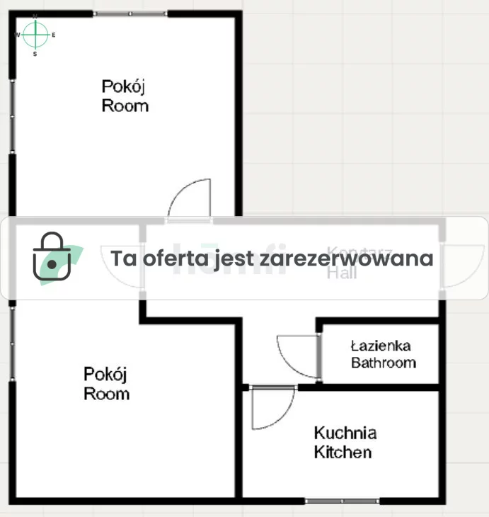 Mieszkanie dwupokojowe 48,34 m², Rawa Mazowiecka, Zamkowa Wola, Sprzedaż