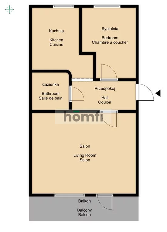 2 pokoje, mieszkanie 45,00 m², piętro 2, oferta nr , 45785/2089/OMW, Radom, 11 Listopada