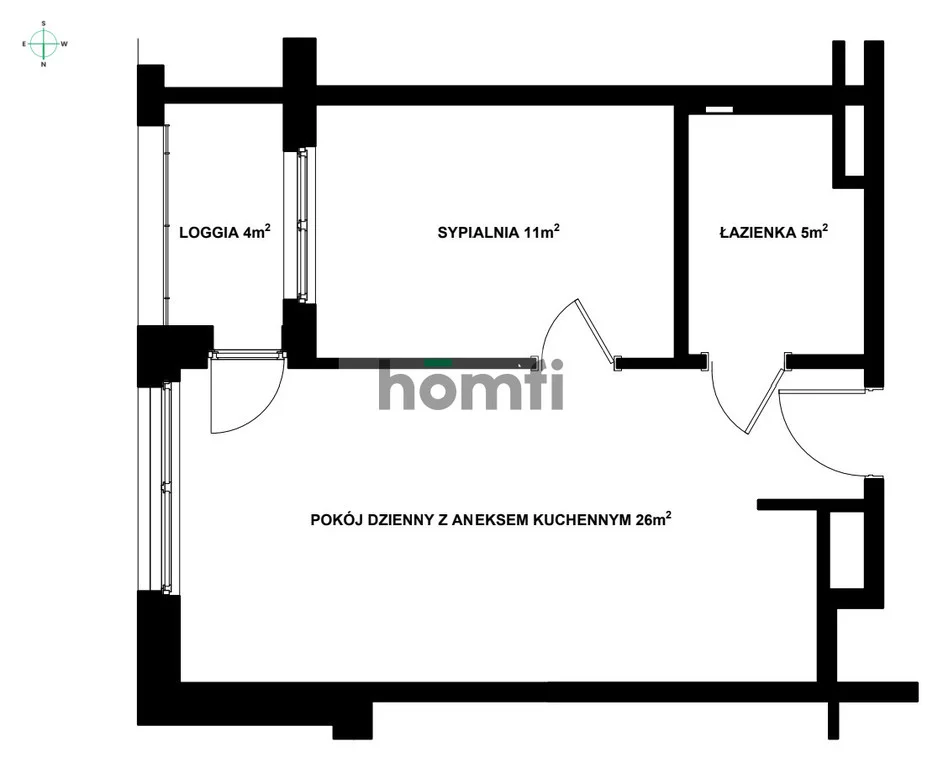 2 pokoje, mieszkanie 42,42 m², piętro 3, oferta nr , 53165/2089/OMW, Gdańsk, Wrzeszcz, Bernarda Chrzanowskiego