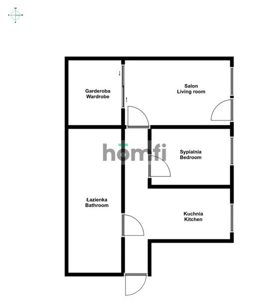 2 pokoje, mieszkanie 49,04 m², piętro 4, oferta nr , 52767/2089/OMW, Wrocław, Huby, Gajowa