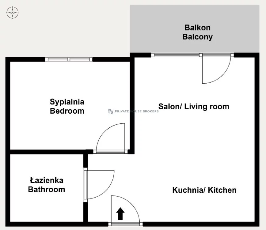 2 pokoje, mieszkanie 36,00 m², piętro 3, oferta nr , 52826/2089/OMW, Kraków, Grzegórzki, Grzegórzecka