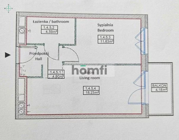 2 pokoje, mieszkanie 39,45 m², piętro 4, oferta nr , 52402/2089/OMW, Wrocław, Ołbin, Jedności Narodowej