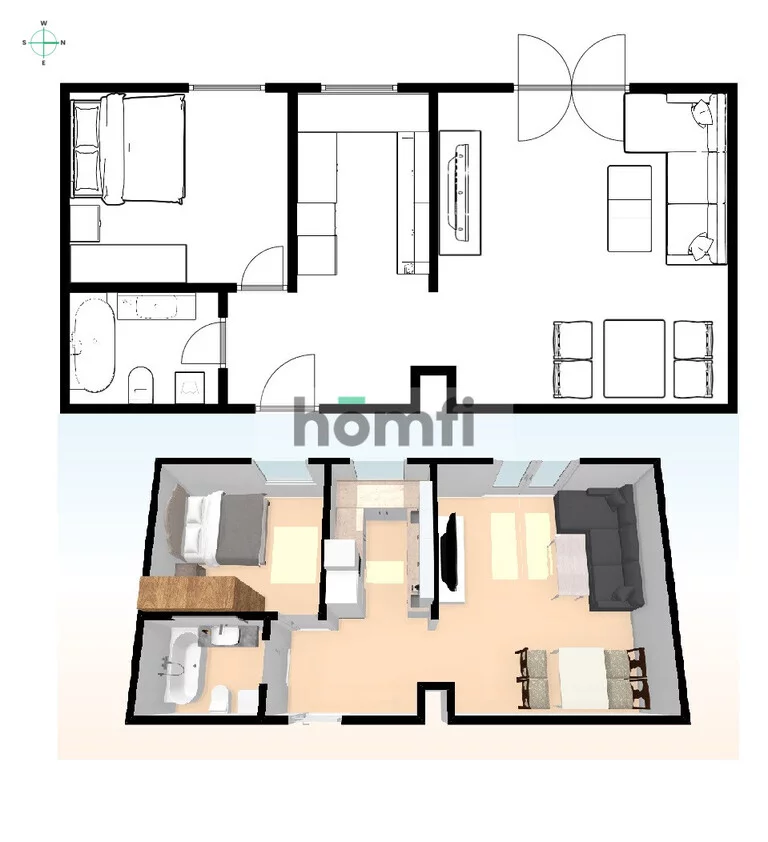 2 pokoje, mieszkanie 49,70 m², piętro 5, oferta nr , 52650/2089/OMW, Gdańsk, Wrzeszcz, Wrzeszcz Dolny, Joachima Lelewela